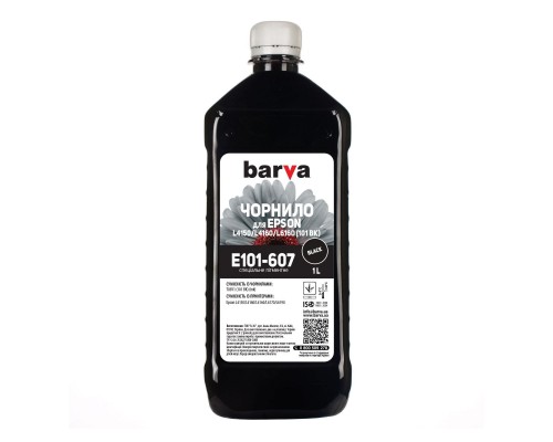 Чорнило Barva EPSON L4150/L4160 (101) 1л BLACK pigmented (E101-607)