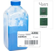 Тонер Xerox Phaser 7750/7760, 395г Cyan +chip AHK (3203223)