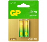 Батарейка Gp AA LR6 Ultra Alcaline * 2 (15AUETA21-2BC2 / 4891199027581)