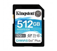Карта пам'яті Kingston 512GB SDXC class 10 UHS-I U3 Canvas Go Plus (SDG3/512GB)