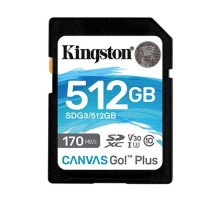 Карта пам'яті Kingston 512GB SDXC class 10 UHS-I U3 Canvas Go Plus (SDG3/512GB)
