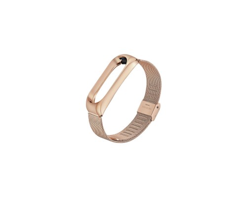 Ремінець до фітнес браслета BeCover Metal для Xiaomi Mi Smart Band 5 Rose Gold (705149)