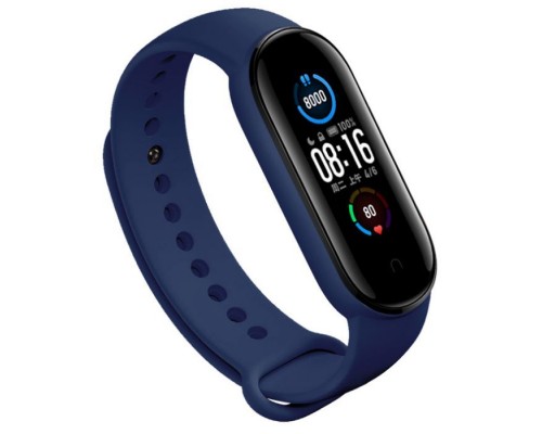 Ремінець до фітнес браслета BeCover Silicone для Xiaomi Mi Smart Band 5 Deep Blue (705065)