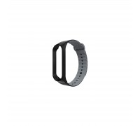 Ремінець до фітнес браслета Armorstandart Sport Silicone Band для Xiaomi Mi Band 3 Black/Grey (ARM54514)