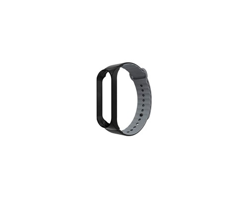 Ремінець до фітнес браслета Armorstandart Sport Silicone Band для Xiaomi Mi Band 3 Black/Grey (ARM54514)