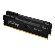 Модуль пам'яті для комп'ютера DDR4 32GB (2x16GB) 3600 MHz Fury Beast Black Kingston Fury (ex.HyperX) (KF436C18BBK2/32)