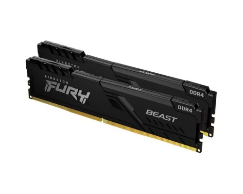 Модуль пам'яті для комп'ютера DDR4 32GB (2x16GB) 3600 MHz Fury Beast Black Kingston Fury (ex.HyperX) (KF436C18BBK2/32)