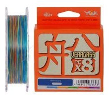 Шнур YGK Veragass Fune X8 150m Multi Color 1.0/0.165mm 20lb/8.6kg (5545.02.62)