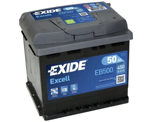 Акумулятор автомобільний EXIDE EXCELL 50A (EB500)