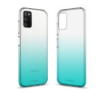 Чохол до мобільного телефона MakeFuture Samsung A03s Gradient (Clear TPU) Azure (MCG-SA03SAZ)