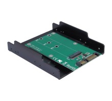 Конвертор Maiwo SATA to M.2 (NGFF) SSD 22*42mm, 22*60mm, 22*80mm, в 3,5" (KT001B)