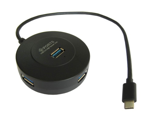 Концентратор Maiwo USB 3.1 Type-C - 4 port USB 3.0 Type-А, cable 30 cm (KH304)