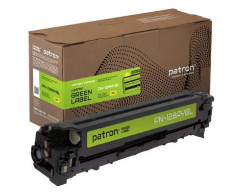 Картридж Patron HP 128A (CE322A) Green Label, yellow (PN-128AYGL)