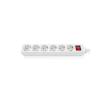 Мережевий фільтр живлення REAL-EL RS-6 Protect M 5m, white (EL122300035)