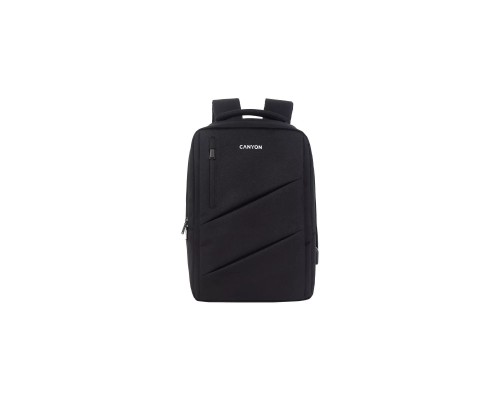 Рюкзак для ноутбука Canyon 15.6" BPE-5 Urban, USB, 12-18L, Black (CNS-BPE5B1)