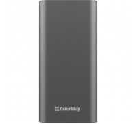Батарея універсальна ColorWay 20 000 mAh PD/20W, QC/3.0, USB-C/Micro-USB/Lightning/USB-A max.22.5W Gray (CW-PB200LPH3GR-PDD)