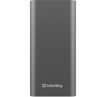 Батарея універсальна ColorWay 20 000 mAh PD/20W, QC/3.0, USB-C/Micro-USB/Lightning/USB-A max.22.5W Gray (CW-PB200LPH3GR-PDD)