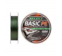 Шнур Select Basic PE 100m Dark Green 0.20mm 28lb/12.7kg (1870.27.65)