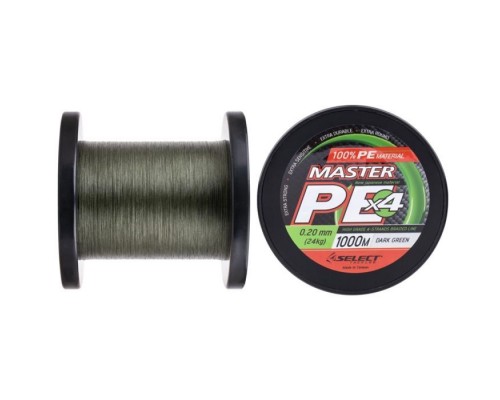Шнур Select Master PE 1000m Dark Green 0.20mm 24kg (1870.15.91)