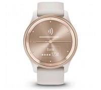 Смарт-годинник Garmin vivomove Trend, WW, White Cream, Silicone, GPS (010-02665-01)