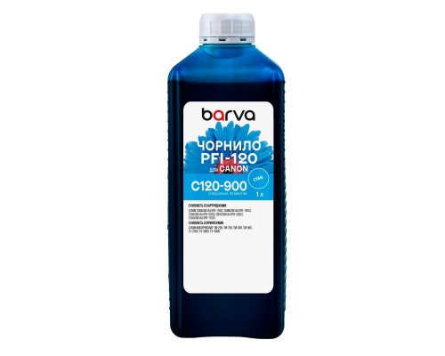 Чорнило Barva Canon PFI-120/710 1л C pigmented (C120-900)