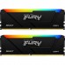 Модуль пам'яті для комп'ютера DDR4 16GB (2x8GB) 3600 MHz Beast RGB Kingston Fury (ex.HyperX) (KF436C17BB2AK2/16)