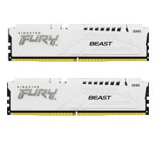 Модуль пам'яті для комп'ютера DDR5 64GB (2x32GB) 6000 MHz Beast White Kingston Fury (ex.HyperX) (KF560C36BWEK2-64)