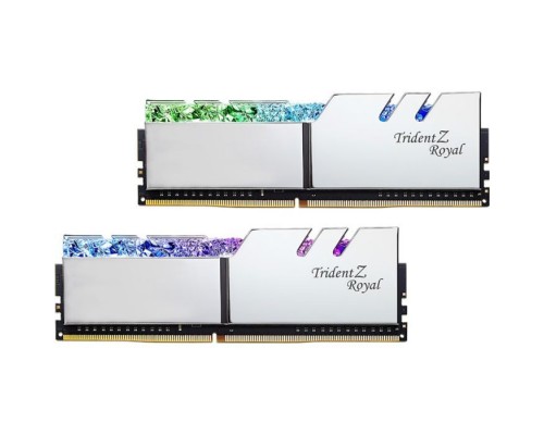 Модуль пам'яті для комп'ютера DDR4 64GB (2x32GB) 3600 MHz TridentZ RGB Royal Silver G.Skill (F4-3600C18D-64GTRS)