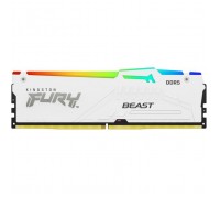 Модуль пам'яті для комп'ютера DDR5 32GB 6000 MHz Beast AM5 RGB White Kingston Fury (ex.HyperX) (KF560C36BWEA-32)