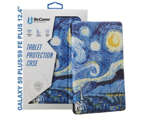 Чохол до планшета BeCover Smart Case Samsung Tab S9 Plus (SM-X810/SM-X816)/S9 FE Plus (SM-X610/SM-X616) 12.4″ Night (710379)