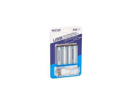 Акумулятор Beston AA USB Type-C 1460mAh 1.5V Li-ion * 4 (2AC-60/AA620265)