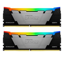 Модуль пам'яті для комп'ютера DDR4 32GB (2x16GB) 3200 MHz RenegadeRGB Kingston Fury (ex.HyperX) (KF432C16RB12AK2/32)