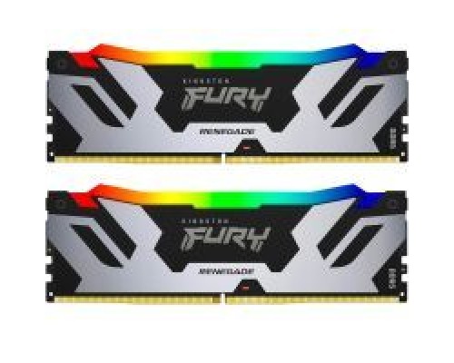 Модуль пам'яті для комп'ютера DDR5 64GB (2x32GB) 6400 MHz Renegade RGB XMP Kingston Fury (ex.HyperX) (KF564C32RSAK2-64)