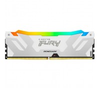 Модуль пам'яті для комп'ютера DDR5 16GB 7200 MHz Renegade RGB White XMP Kingston Fury (ex.HyperX) (KF572C38RWA-16)
