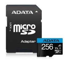 Карта пам'яті ADATA 256GB microSDXC calss 10 UHS-I V10 A1 (AUSDX256GUICL10A1-RA1)