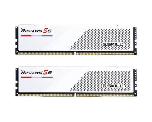 Модуль пам'яті для комп'ютера DDR5 32GB (2x16GB) 5600 MHz Ripjaws S5 White G.Skill (F5-5600J4040C16GX2-RS5W)