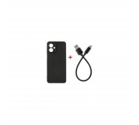 Чохол до мобільного телефона Dengos Kit for Motorola G54 case + cable DENGOS (Black) (DG-CC-01)