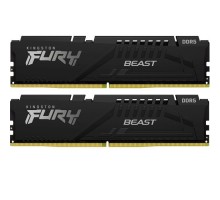 Модуль пам'яті для комп'ютера DDR5 16GB (2x8GB) 6000 MHz Beast Black EXPO Kingston Fury (ex.HyperX) (KF560C30BBEK2-16)