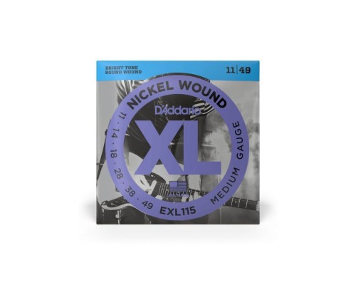 Струни для гітари D'Addario XL Nickel Wound Medium (11-49) (EXL115)