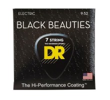 Струни для гітари DR Strings Black Beauties Electric - Light 7-String (09-52) (BKE7-9)