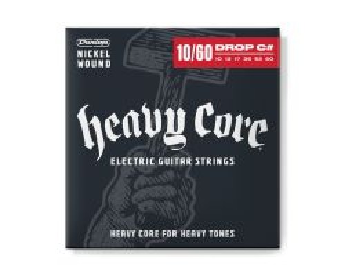 Струни для гітари Jim Dunlop Heavy Core Electric Guitar Strings (10-60) (DHCN1060-6)