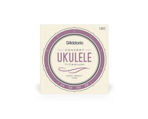 Струни для гітари D'Addario Titanium Ukulele Concert (EJ87C)