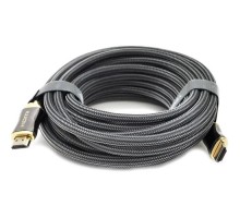 Кабель мультимедійний HDMI to HDMI 15.0m v2,0, OD-8.0mm 2K * 4K VEGGIEG (YT-HDMI(M)/(M)HX-15)