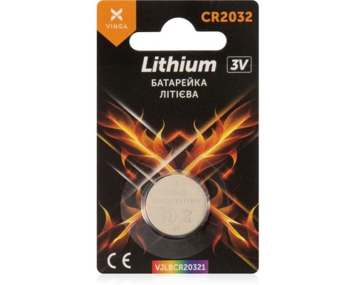 Батарейка CR2032 Lithium Vinga (VJLBCR20321)