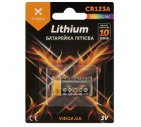 Батарейка CR123A Lithium Vinga (VJLBCR123A1)