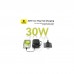Батарея універсальна Baseus QPow2 20000mAh 30W, with 2*Type-C Cable, Black (P10055009113-00)