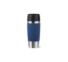 Термокружка Tefal Travel Mug Classic, 360мл, нержавіюча сталь, синій (N2020310)