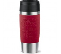 Термокружка Tefal Travel Mug Classic, 360мл, нержавіюча сталь, червоний (N2020410)