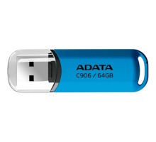 USB флеш накопичувач ADATA 64GB C906 Blue USB 2.0 (AC906-64G-RWB)