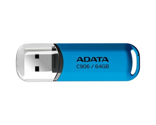 USB флеш накопичувач ADATA 64GB C906 Blue USB 2.0 (AC906-64G-RWB)